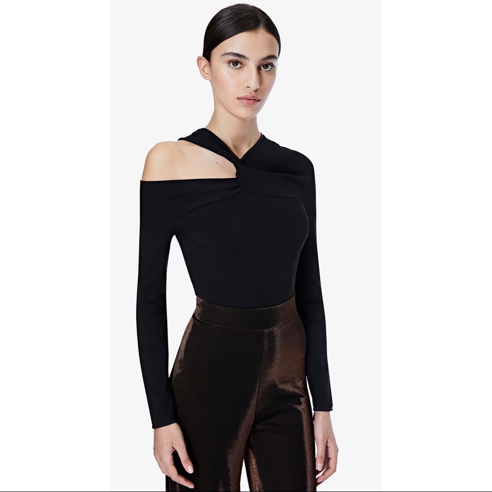 NWT Safiyaa Baylee Black Bodysuit - Size 4